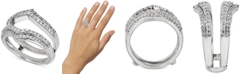 Macy's Diamond Double V Enhancer Ring (1/2 ct. t.w.) in 14k White Gold